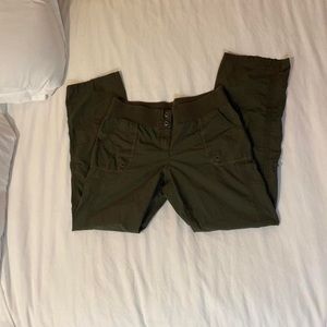 Olive green utility pants